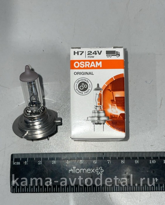 лампа фарная Н7 24х70 галоген (OSRAM) PX26D 64215 61215