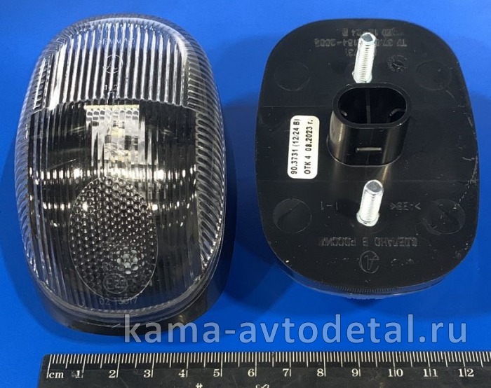 фонарь габарит "ОВАЛ." 90.3731 белый Диодный (на крышу) 90.3731