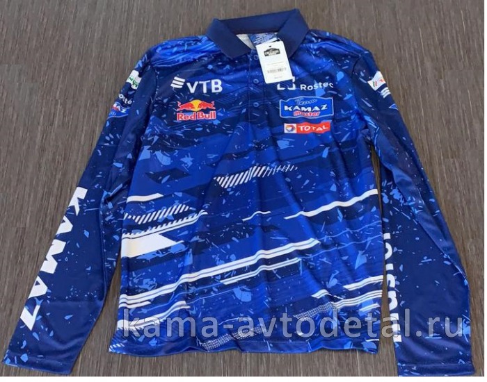 Футболка поло с длинным рукавом "КАМАЗ-МАСТЕР" пиксель размер 3XL 3XL