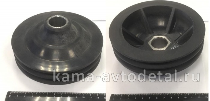 шкив водяного насоса Стар.Обр. "ПЛАСТИК" (2-а ручья, D140мм) 740.1307216-40 740.1307216пласт. шкив водяного насоса Стар.Обр. "ПЛАСТИК" (2-а ручья, D140мм) 740.1307216-40 740.1307216пласт.