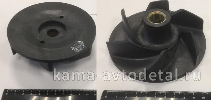 крыльчатка водяного насоса ЕВРО-2 КОМПОЗИТ 740.50-1307032 (с резьбой) 740.50-1307032 крыльчатка водяного насоса ЕВРО-2 КОМПОЗИТ 740.50-1307032 (с резьбой) 740.50-1307032