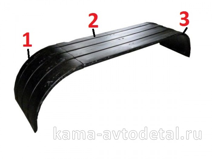 крыло Зад.колеса пластмасс. миксер ( из трех частей, площадка металл.) ТК-625 