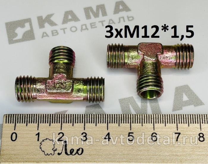 тройник М12х12х12 LEO Leo тройник М12х12х12 LEO Leo