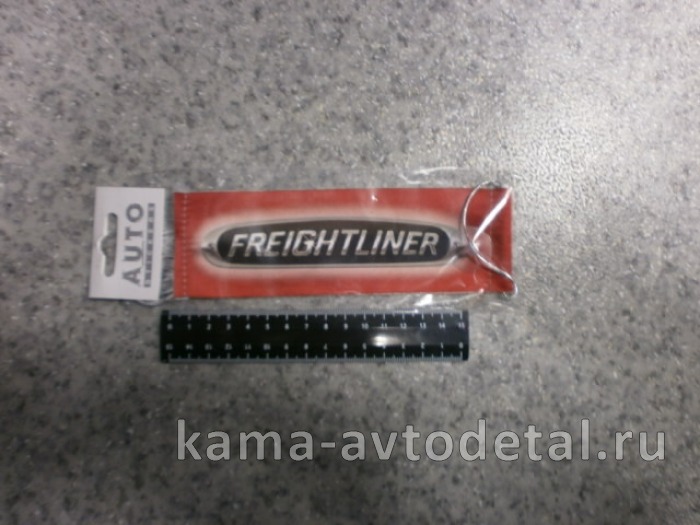 вымпел "FREIGHTLINER+девушка" (5,5х20 см) красный, бахрома 
