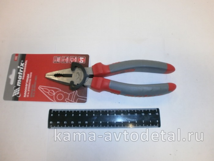 плоскогубцы комбинированные, 180 мм., двухкомпонентные рукоятки// MATRIX PRO (16943) 16943