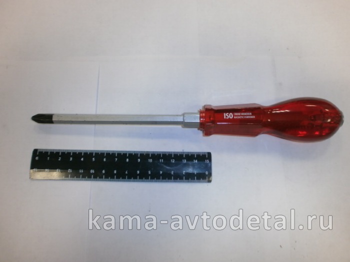 отвертка ударная, Крестовая, под гаечный ключ, PH2 х 100 мм. пластиковая рукоятка (19119) 19111