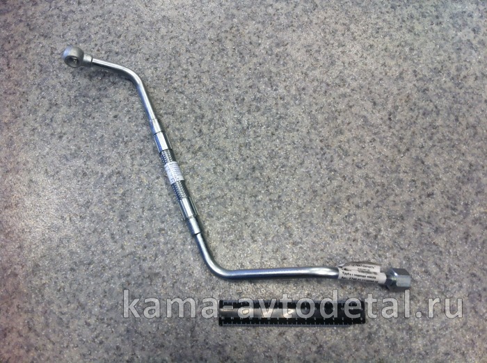 трубка ТКР подвода масла "КРИВАЯ" ЗАВОД 740.21-1118290-10 ("Z", гайка/"дырка") * 740.21-1118290-10