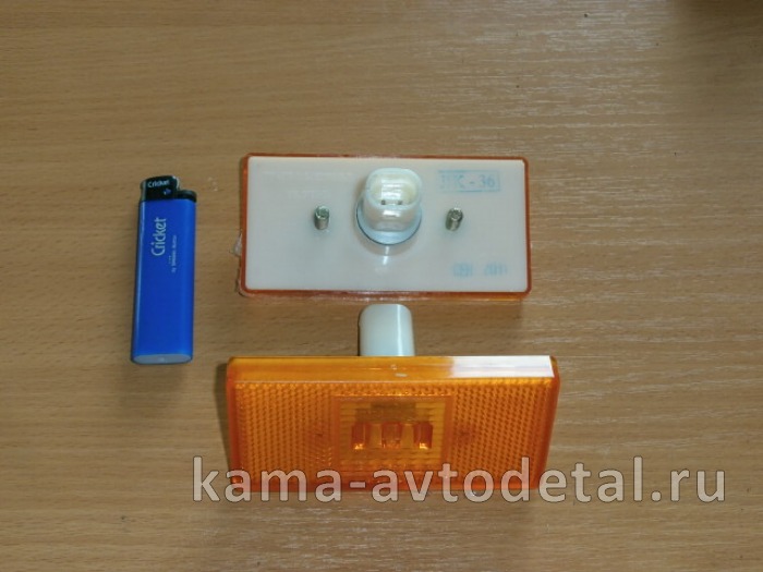 фонарь габаритный боковой 50.3731-08(581.3731) ДИОДНЫЙ (Овал.разьем, узкие шпильки) 016.3731 50.3731-08