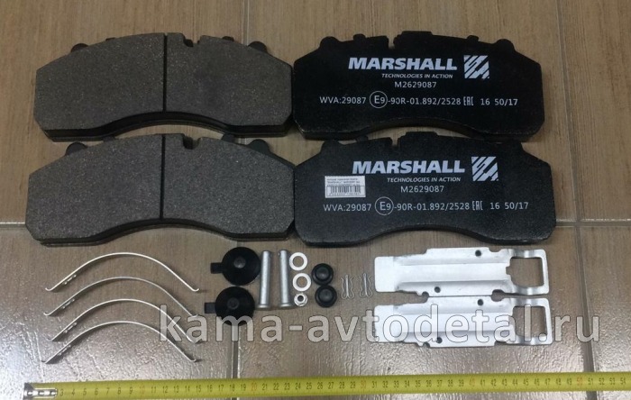 колодка тормозная Scania "MARSHALL" M2629087 (ан. 2325212) КОМПЛЕКТ на ось (диск. тормоз) M2629087 колодка тормозная Scania "MARSHALL" M2629087 (ан. 2325212) КОМПЛЕКТ на ось (диск. тормоз) M2629087
