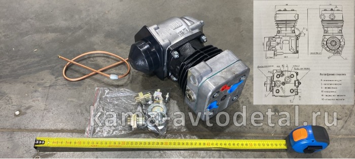 компрессор 1 цил. ЗАВОД (выходы М26иМ26, замена 2-х цил. с р/к) 53205-3509015-05! "Айк-Мото" 53205-3509015-05 компрессор 1 цил. ЗАВОД (выходы М26иМ26, замена 2-х цил. с р/к) 53205-3509015-05! "Айк-Мото" 53205-3509015-05