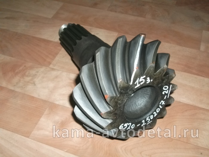 шестерня редуктора 6520 конич.пары СРЕД.моста ("ВАЛ" 15 зуб.) 6520-2502017-20 (31/15) 6520-2502017-20 шестерня редуктора 6520 конич.пары СРЕД.моста ("ВАЛ" 15 зуб.) 6520-2502017-20 (31/15) 6520-2502017-20