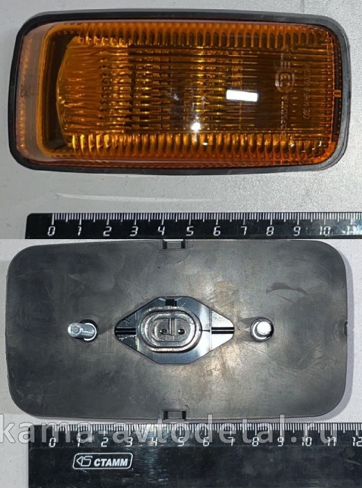 повторитель поворота ЕВРО боковой ДИОДНЫЙ РУФС.12 (К3,К4 прокладка с буртом, ОВАЛьный ЕВРО разьем) РУФС.12.00.000