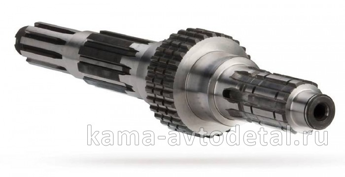 вал КПП вторичный 14.1701105 голый (стар.обр., ОАО КАМАЗ)* 14.1701105