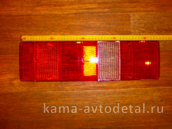 рассеиватель з/фонаря МАЗ / КАМАЗ "4болта" (56.3776 "Евросвет") широкий, длина 44 см. 