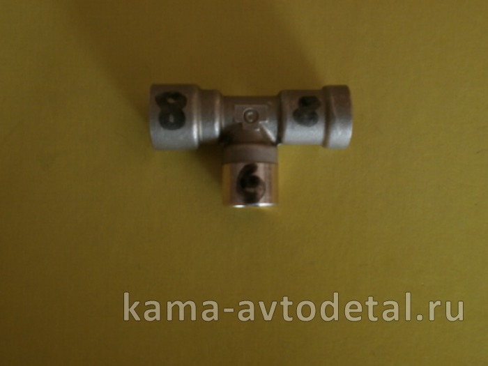 фитинг Металл. Тройник Д8хД6хД8 (45104-3506025-0085 / D6540 8-6-8-S)(Ю33) 