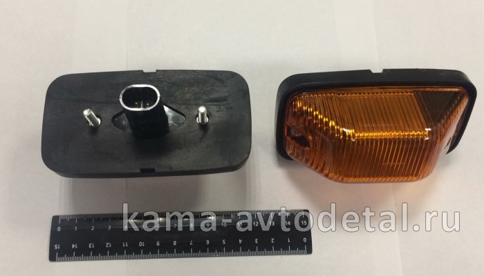 повторитель поворота ЕВРО боковой 641.3726-02 (желтый, ОВАЛьный ЕВРО разьем) 641.3726-02