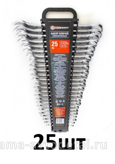 набор ключей комбинированных, 6-32 мм., к-т 25 шт. (5261) 5261