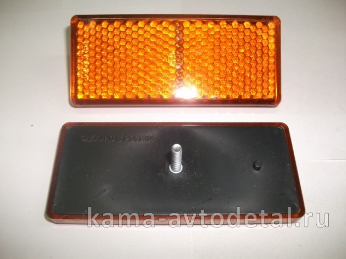 катафот ЕВРО желтый прямоуг 1шпилька 3012.3731 3012.3731