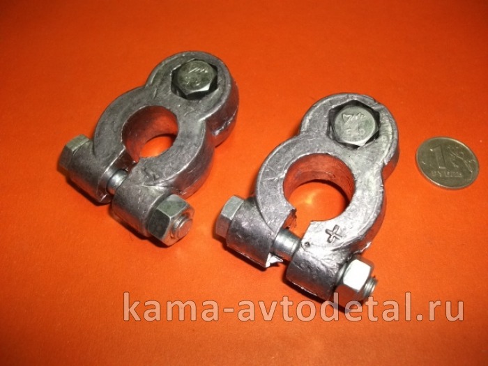 клемма АКБ свинец СУПЕРусиленные (ключ Х13/М8) (К3у) 