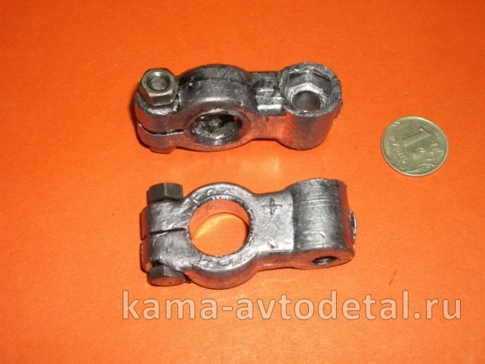 клемма АКБ свинец с болтами М8 усиленные 