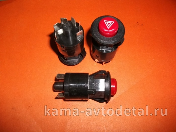 кнопка аварийки ЕВРО (6 клемм) 249.3710-02(245.3710-01) 249.3710-02