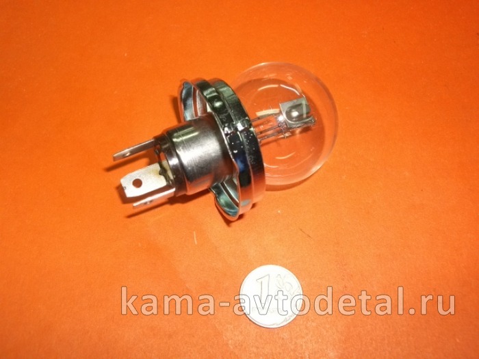 лампа фарная Простая 24х55х50 ("шар"R2) МАЯК / АВТОСВЕТ 62455 А24-55+50