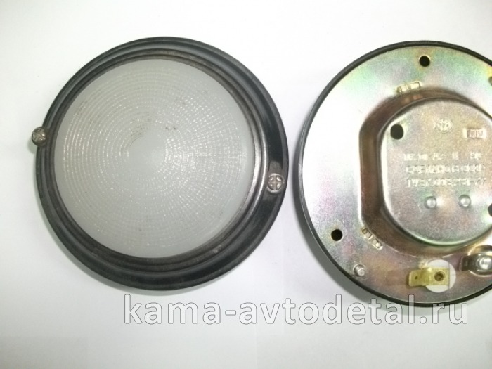 плафон салона КРУГЛЫЙ ст/об железн или пластмасс (ПК-201) без выкл. 