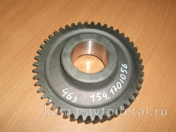 шестерня КПП пром.вала-Привода (5передачи) 154.1701056 ЕВРО (46з., без шпонки)* 154.1701056