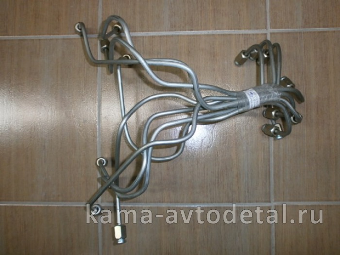 трубка топлив. КОМПЛЕКТ выс давл. ЕВРО-2,3 740.21-1104310/324 (к-т из 8-ми "эконом" д6) 740.21-1104310/324э