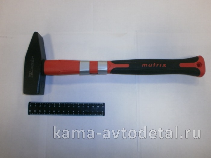 молоток "optimal", 800 г., фибергласовая обрезиненная рукоятка, квадратный боек 662423 / 662043 АТ50652