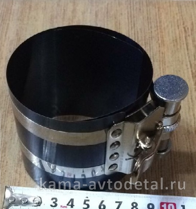 съемник-приспособление для установки поршней в гильзы ЛЕНТОЧНЫЙ (Д 53-125мм/50 L-3") F6203125 