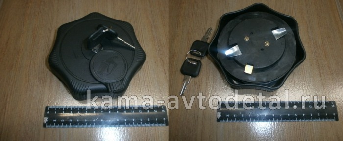 крышка топл бака ЕВРО "пол обор." С ключем "ДВОЙНАЯ" ПЛАСТМАСС (53205-1103010) 