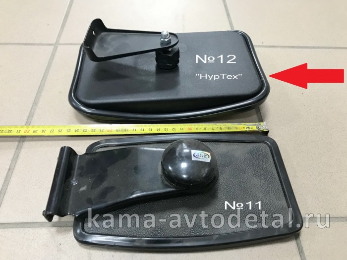 зеркало бордюрное (№12) прямоугольное с кр-ном (160х250) 58.8201020 ("НурТех") 58.8201020