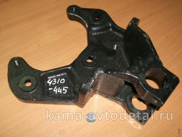кронштейн рессоры передней 4310-2902445 (передний, левый, большой, под палец ушка стар.обр.)* 4310-2902445