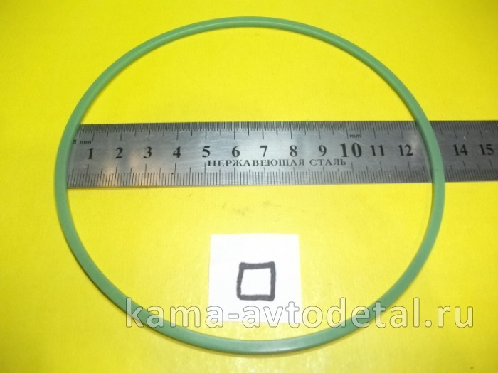 кольцо резиновое Помпы бОльшое Д-130 ЗЕЛЕНОЕ квадр. 740.1307075-01 ЗАВОД Строймаш (РТИ) 740.1307075-01