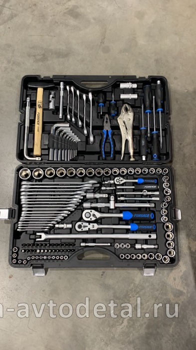 набор инструментов в пластм. боксе (Forsage) 142 пр. 1/4", 3/8", 1/2"(41421-5) 41421-5