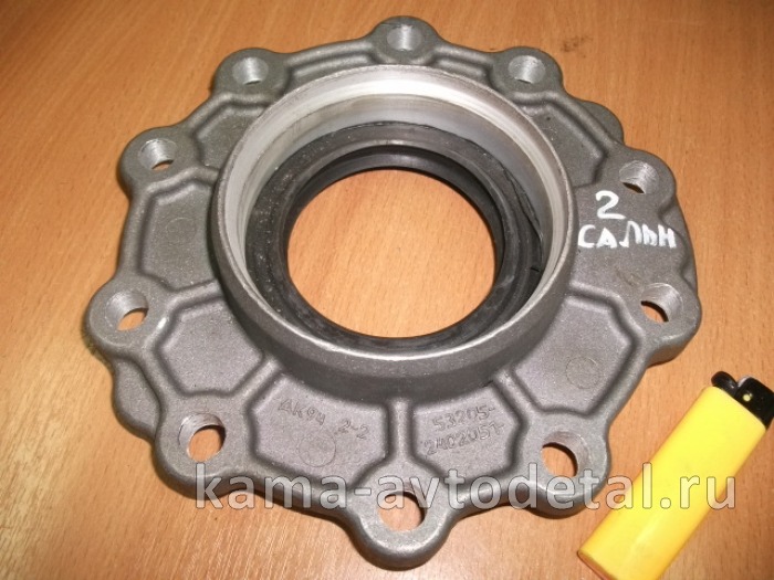 крышка Редуктора ЗАД/моста Перед.подш-ка 53205-2402051(50) ЕВРО (ал. больш, 2 саль176-70х92) ГОЛАЯ 53205-2402051