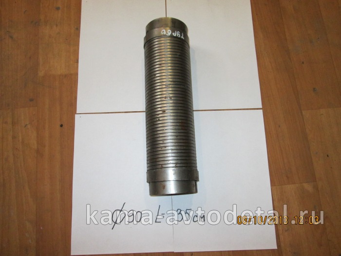 металлорукав турбо ЕВРО без флянцев ГОФРА (Д90мм, L35см) М28 