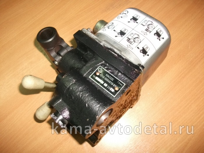 насос подъёма кабины и запасного колеса (двойной) Россия нов/обр (Елец) 4310-5004010-01 4310-5004010-01