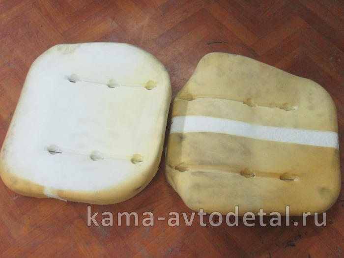 подушка сидения СЕДЛО+СПИНКА (паролон к-т) 