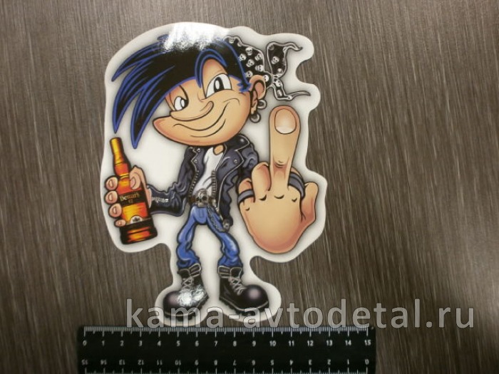 наклейка "БРАТ" №2 (12х16 см) полноцветная 