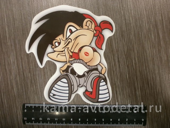 наклейка "БРАТ" (12х14 см) полноцветная 