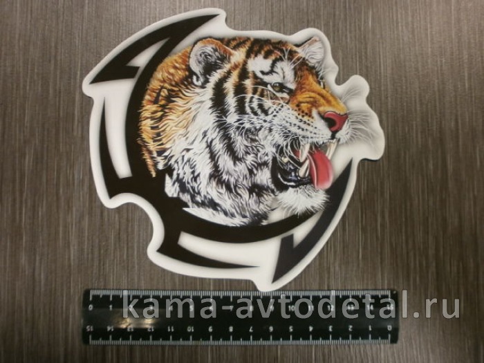 наклейка "ТИГР TATOO" №3 (15х15 см) полноцветная 