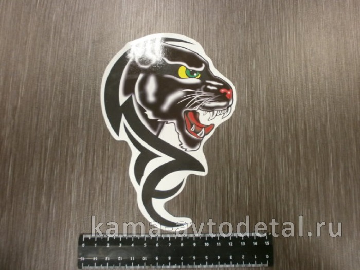 наклейка "ПАНТЕРА TATOO" (17,5х12 см) полноцветная 