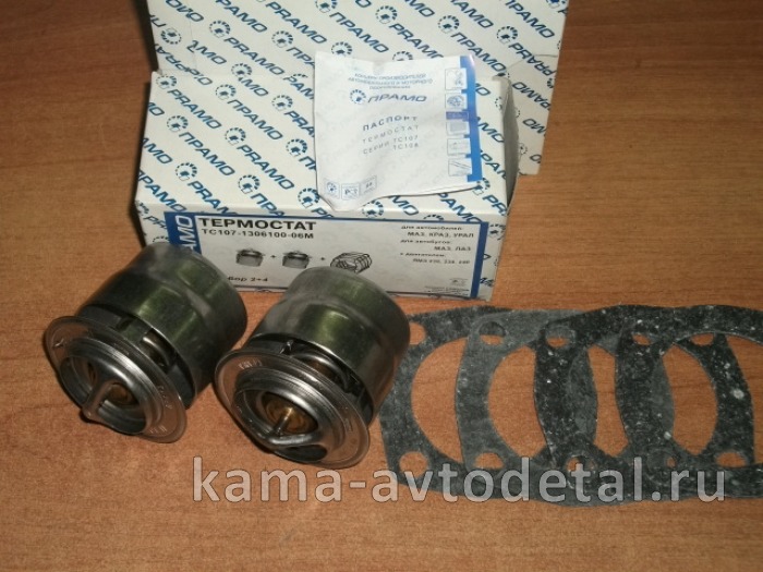 термостат ЯМЗ ТС-107-06М 80С "ПРАМО" КОМПЛЕКТ 2+4 в коробке (блестящий, с "стаканом", г.Владимир) ТС107.1306100-06М2+4 термостат ЯМЗ ТС-107-06М 80С "ПРАМО" КОМПЛЕКТ 2+4 в коробке (блестящий, с "стаканом", г.Владимир) ТС107.1306100-06М2+4