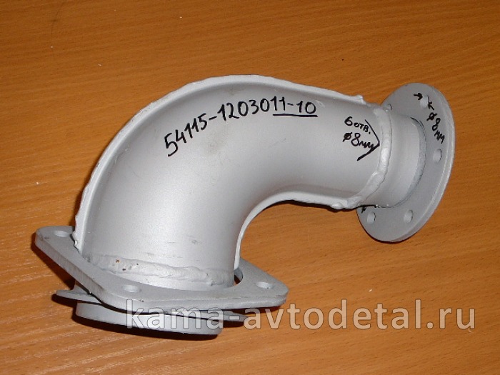 труба приемная - УГОЛ от турбины 6 отв. "СТАНДАРТный" ЗАВОД (54115-1203011-10)* 54115-1203011-10 труба приемная - УГОЛ от турбины 6 отв. "СТАНДАРТный" ЗАВОД (54115-1203011-10)* 54115-1203011-10