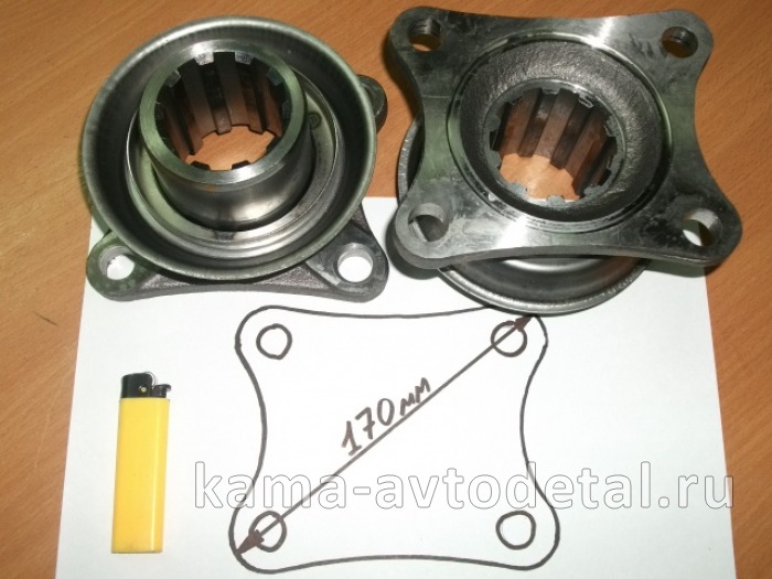 флянец Редуктора 5320-037 КВАДРАТ (бОльший), ЗАВОД 5320-2506037 (МОД)* 5320-2506037