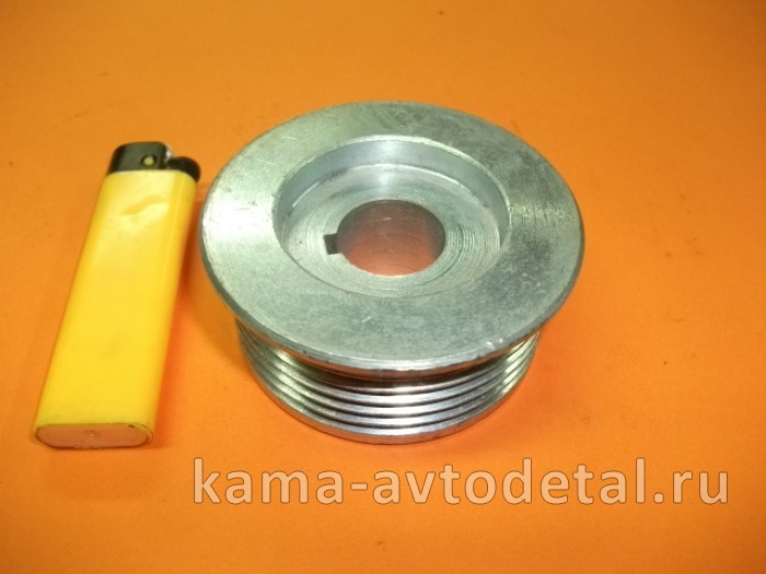 шкив генератора ЕВРО, 6-ти ручейковый (на генератор Г-6562 4310 ЕВРО) 6582-3701051 6582-3701051