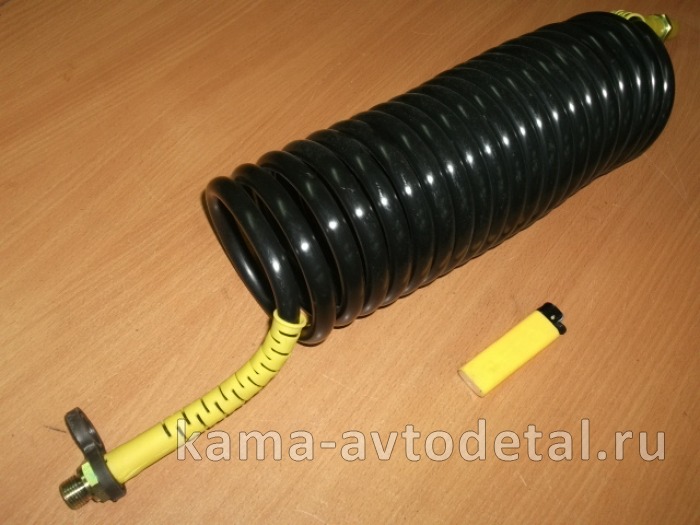 шланг прицепа воздуш. СПИРАЛЬный, М16хМ16, ПОЛИАМИДный ("упругий":Черный/Желтый/Красный) 1шт шланг прицепа воздуш. СПИРАЛЬный, М16хМ16, ПОЛИАМИДный ("упругий":Черный/Желтый/Красный) 1шт