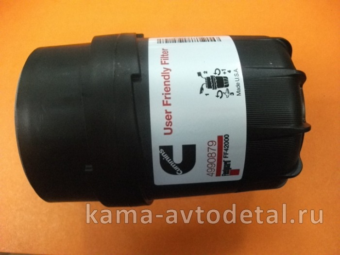 элемент КАММИНС топл FF-42000 Fleetguard (пластмас, взамен 5052) 4938729 ФТОТ FF-42000
